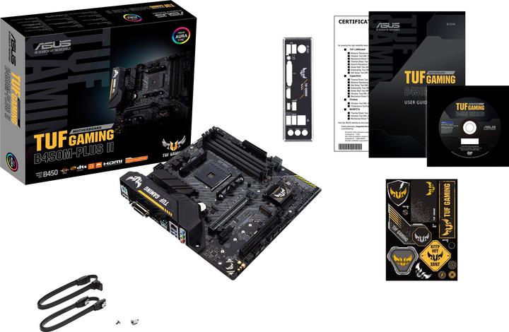 Productafbeelding ASUS TUF B450M-Plus II Gaming (AM4, AMD B450, mATX)
