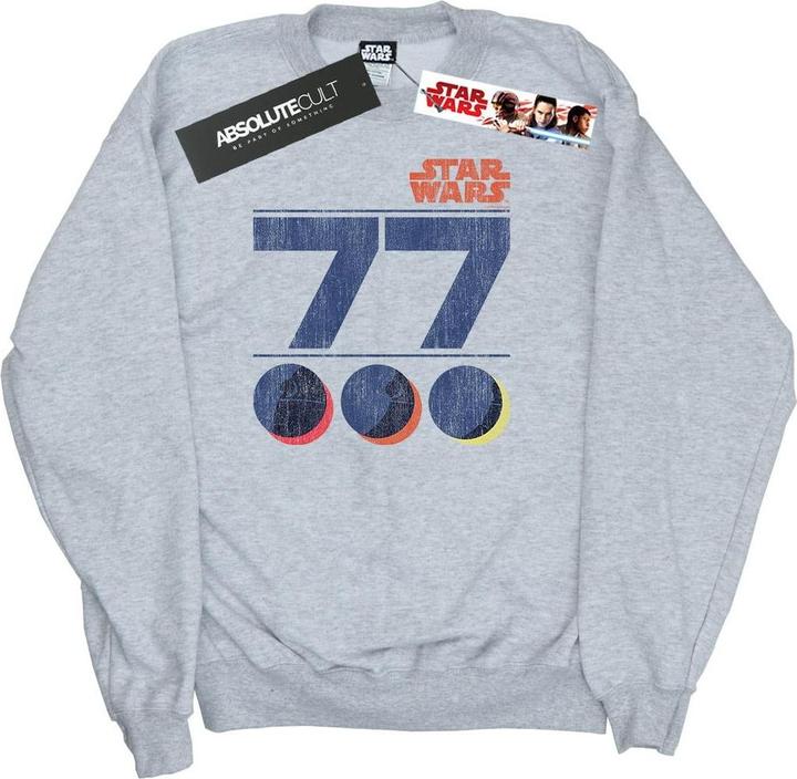 Actual product image Star Wars Mens Retro 77 Death Star Sweatshirt (XL)