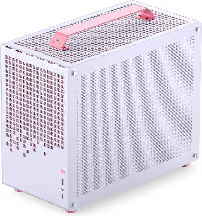 Main colour: White, Accent colour: Transparent, Pink