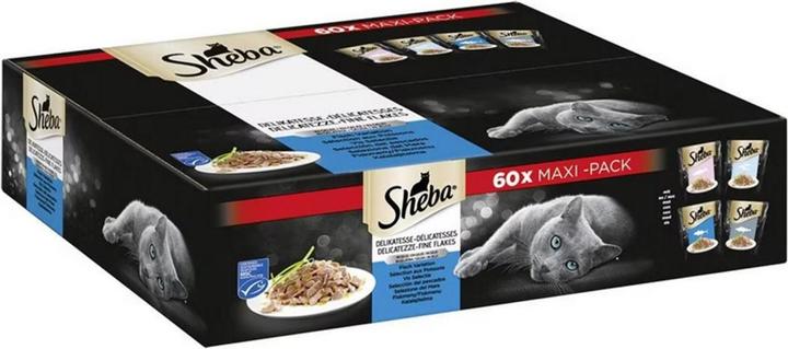 Actual product image Sheba Pouch Fish (Adult, 60 pcs., 5100 g)