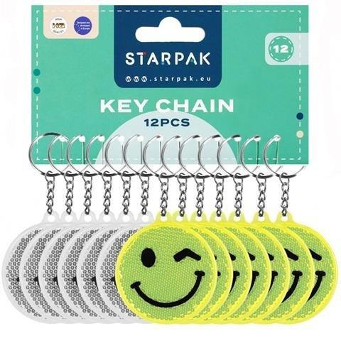 Actual product image Starpak Reflective emot keyring (display - 12 pieces)