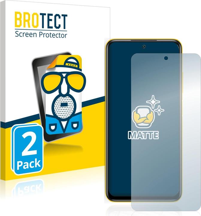 Produktbild BROTECT Entspiegelungs-Schutzfolie Displayschutz Matt (2 Stück, Xiaomi Poco M3 Pro 5G)