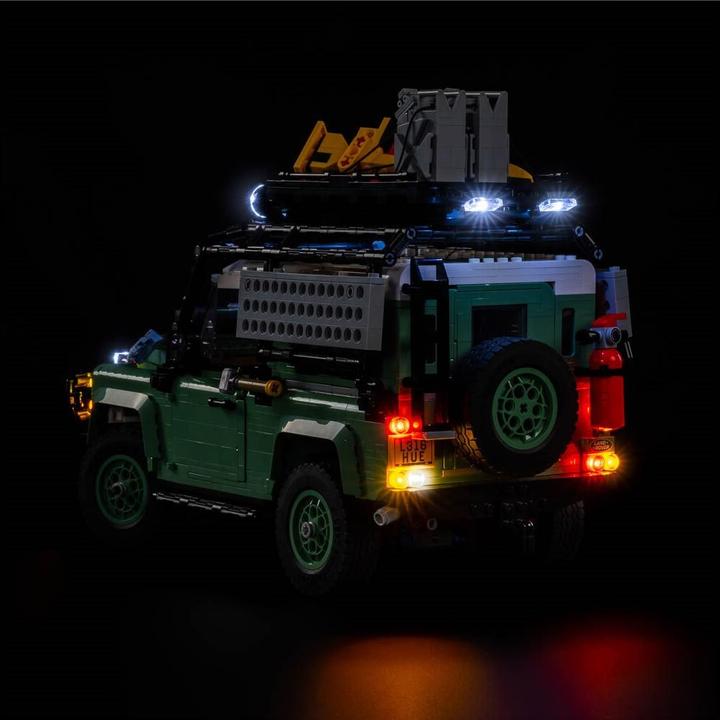 Actual product image Light my bricks LEGO Land Rover Classic Defender 90 # 10317 Light Kit