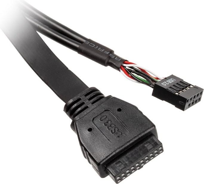 Actual product image Akasa Internal USB 3.0/2.0 to external USB-C and 2x USB 2.0 Type-A adapter cable (0.99 m, USB 3.0, USB 2.0, USB 3.2 Gen 1)