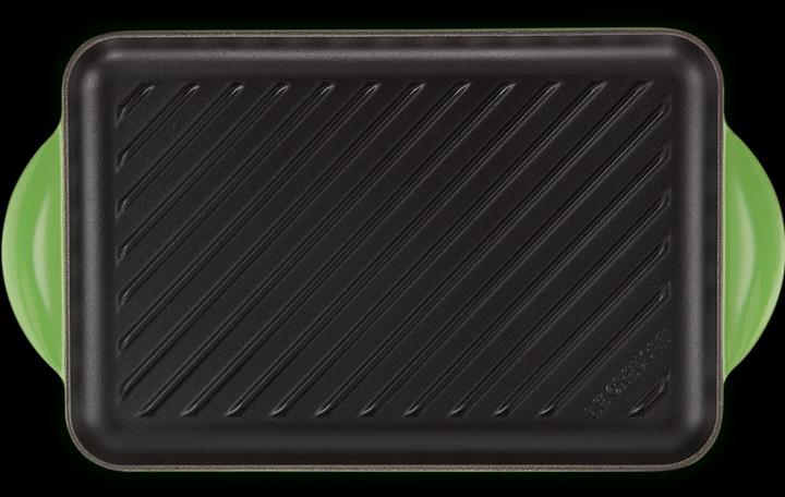 Image du produit Le Creuset Poêle à griller rectangulaire Trad. 32x22cm bambou vert
