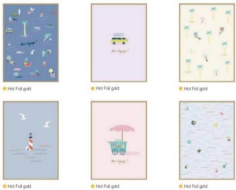 Image du produit Rico Design Carte postale Papier Poésie Maritime, 12 pièces (12 pcs)