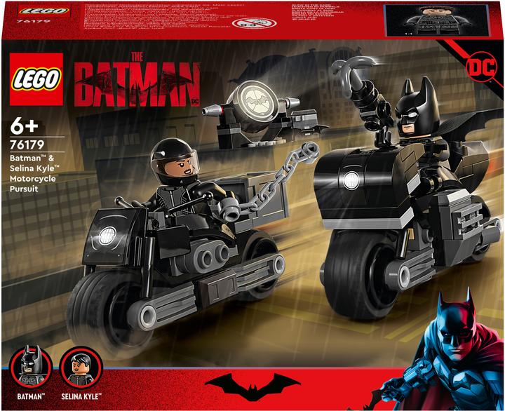 Produktbild LEGO Batman und Selina Kyle: Verfolgungsjagd auf dem Motorrad (76179, LEGO DC)