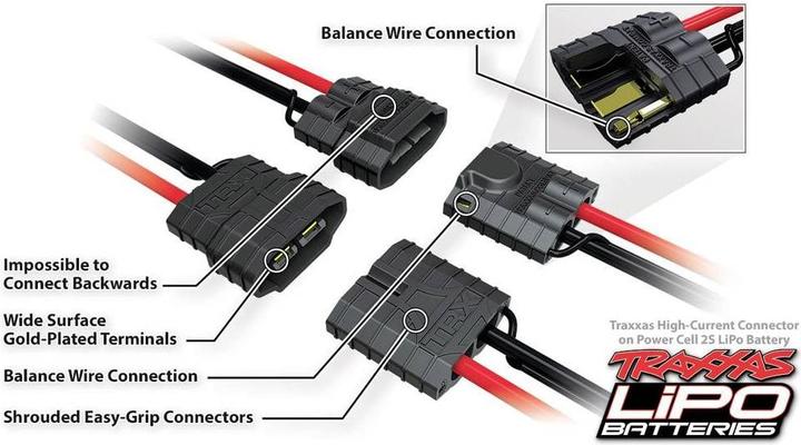 Produktbild Traxxas LiPo Pack 5000mAh 7,4V 2-Zellen 25C LIPO mit iD-Stecker (7.40 V, 5000 mAh)