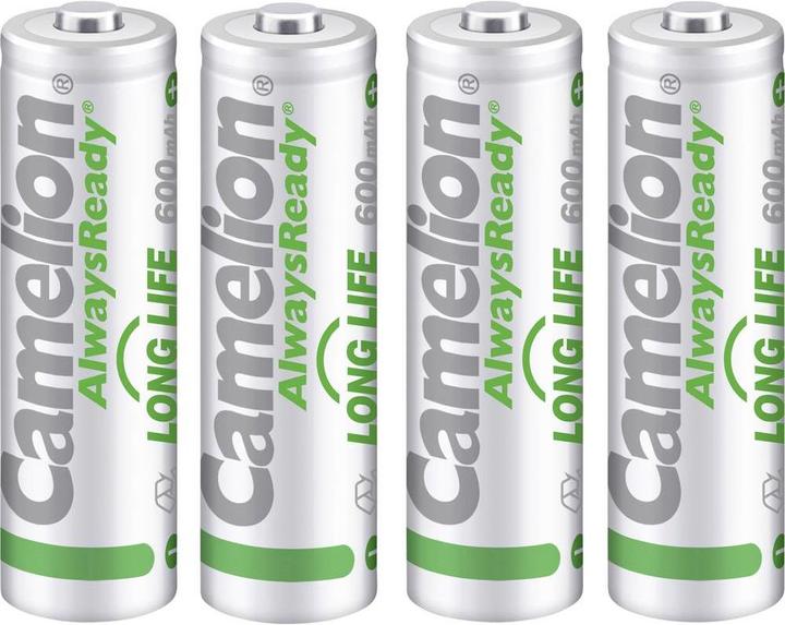 Produktbild Camelion AlwaysReady Solar Mignon (AA)- (4 Stk., AA, 600 mAh)