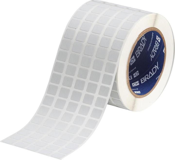 Image du produit Brady THT-12-428-10, polyester métallisé, 12.70 x 11.10 mm, permanent, 5 pistes (10000 U.)