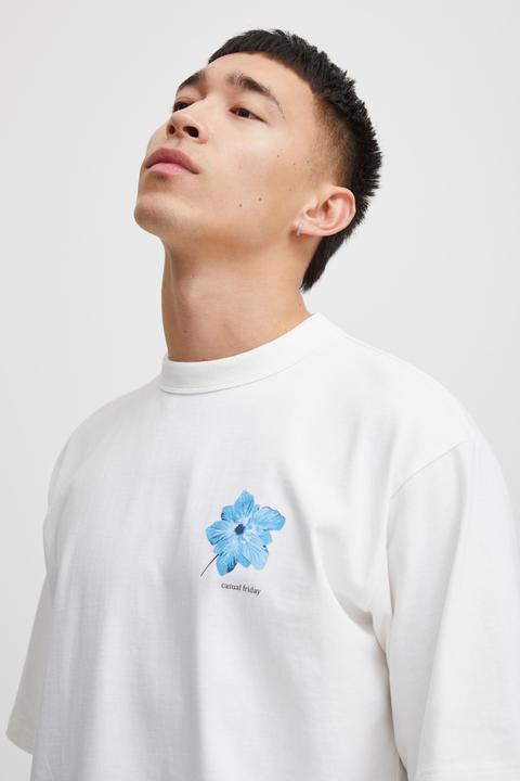 Produktbild Casual Friday CFTue relaxed tee with chest print - 20504712 (XXL)