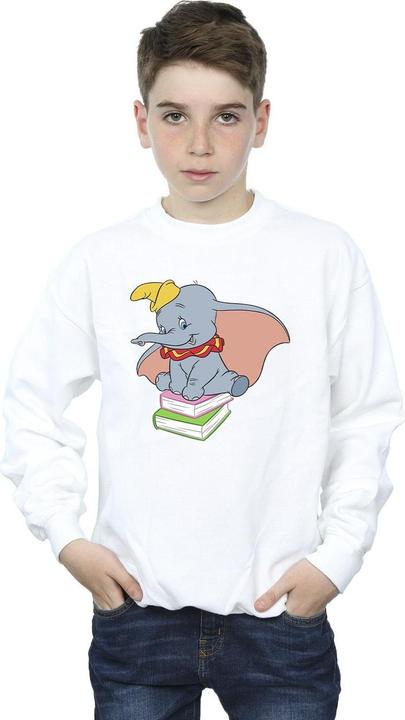 Actual product image Disney Boys Dumbo Sitting On Books Sweatshirt (152, 158)