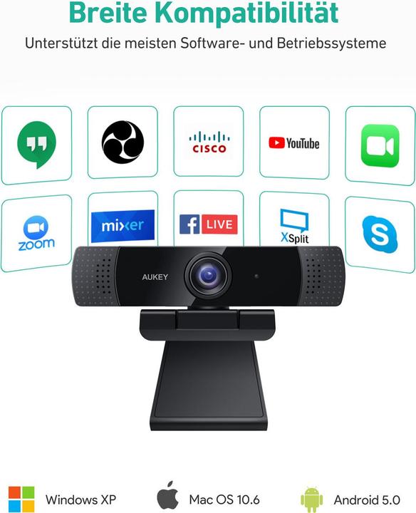 Produktbild Aukey PC-LM1E (2 Mpx)