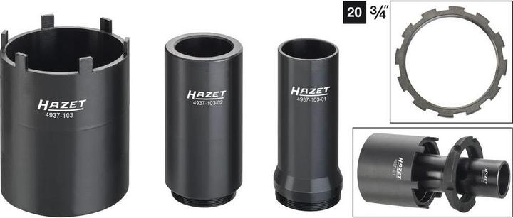 Actual product image HAZET Set of tenon spanner 4937-103/