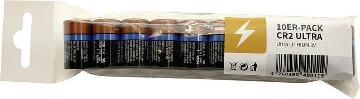 Produktbild Duracell Fotobatterie CR 2 Lithium Ultr (10 Stk., CR2, 800 mAh)