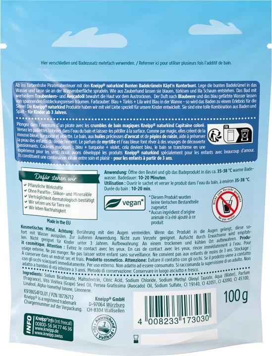 Produktbild Kneipp Naturkind Käptn Kunterbunt Bunte Badekrümel (Badekugeln)