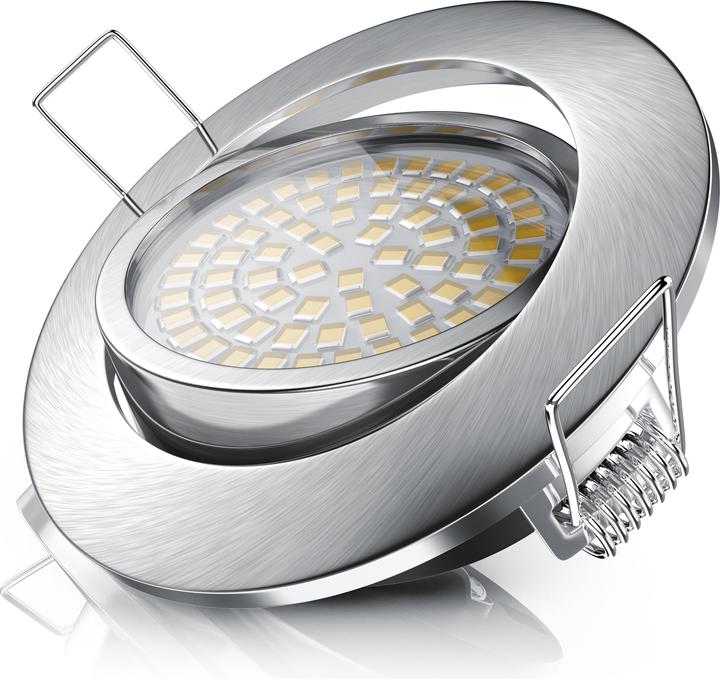 Image du produit Brandson Spot de plafond à LED, spot encastrable orientable et à intensité variable, spot encastrable, blanc (320 lm)