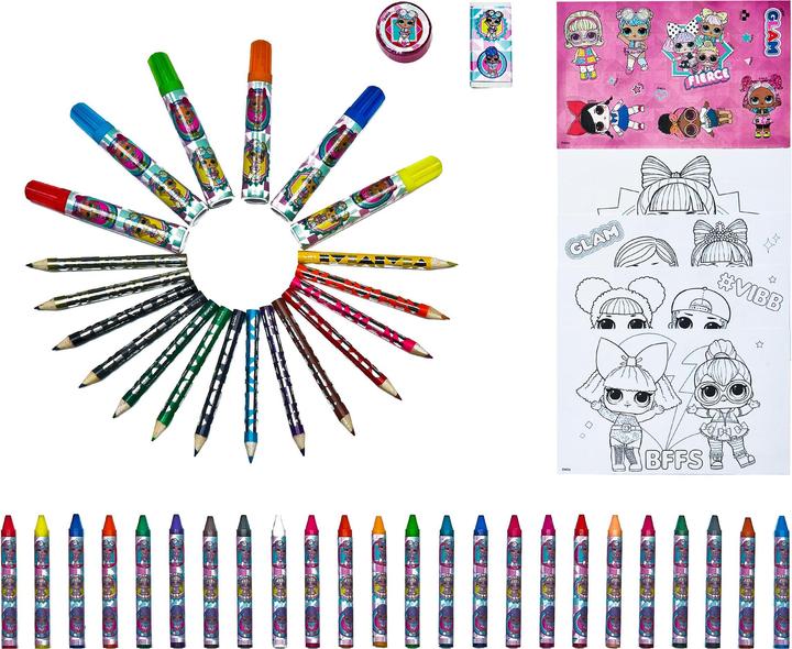 Actual product image L.O.L. Surprise! Colouring Case 51 Pcs.