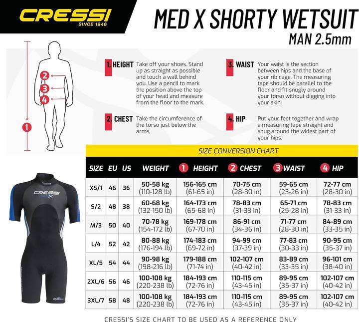 Produktbild Cressi Med X (2.5 mm, L)
