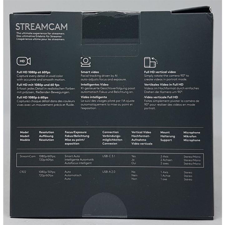 Actual product image Logitech StreamCam (2 Mpx)