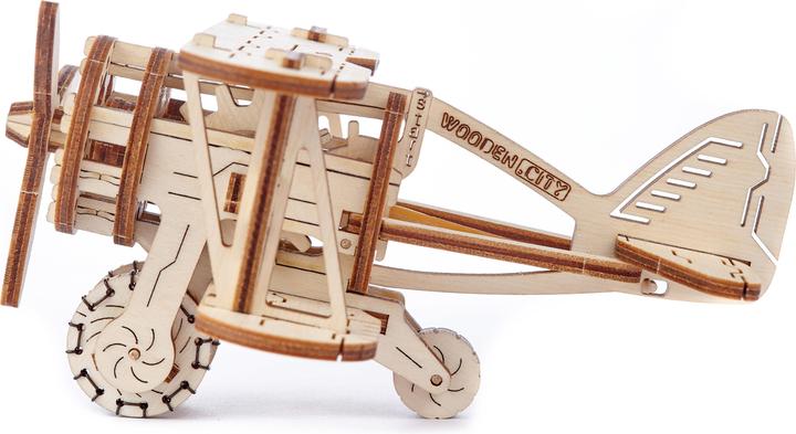 Produktbild WoodenCity Doppeldecker Flugzeug