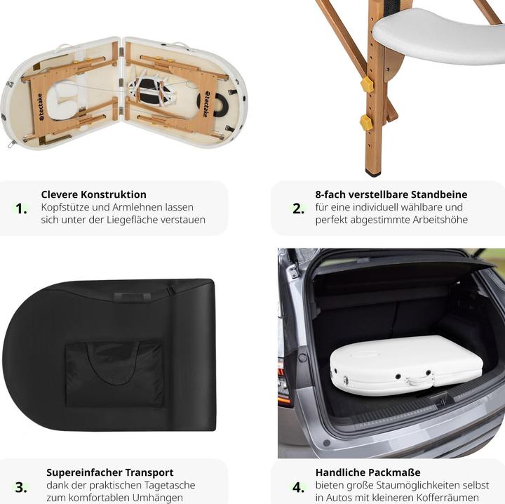 Produktbild tectake Massageliege oval