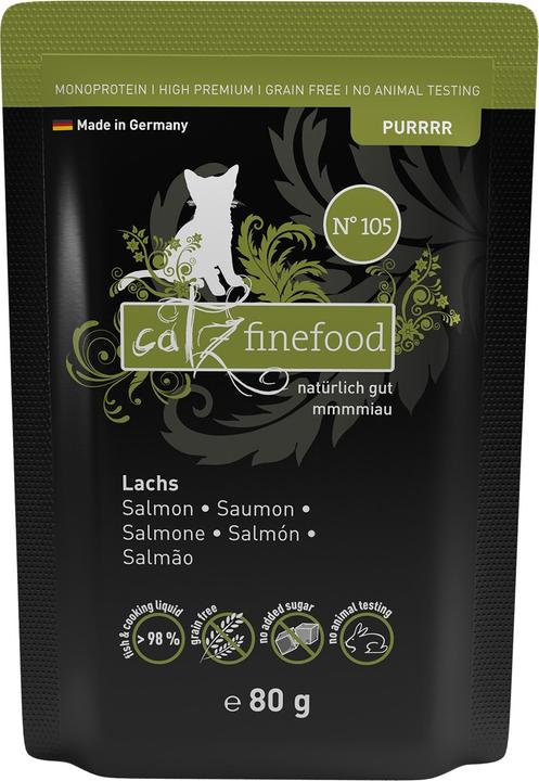 Image du produit Catz Finefood Purrrr No.105 Saumon (Adulte, 1 pcs, 80 g)
