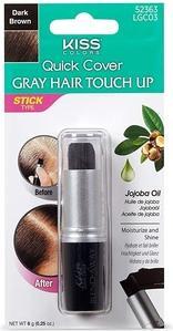 Produktbild KISS My Face- Quick Cover Gray Hair Touch Up Stick - RtÄ›nka na krytÃ­ Å¡edin a odrostÅ¯ 6 g Dark Br