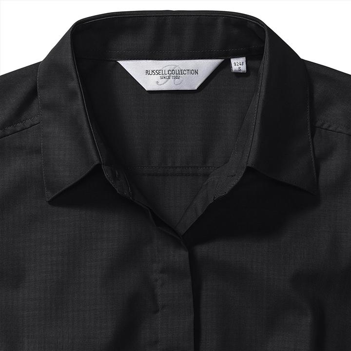 Image du produit Russell Collection Chemisier en popeline Chemise Manches longues Facile à entretenir Cintré (XL)