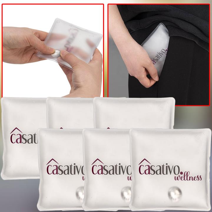 Image du produit Casativo Lot de 6 réchauffeurs de poche Firebag pour garder les mains au chaud, réutilisables