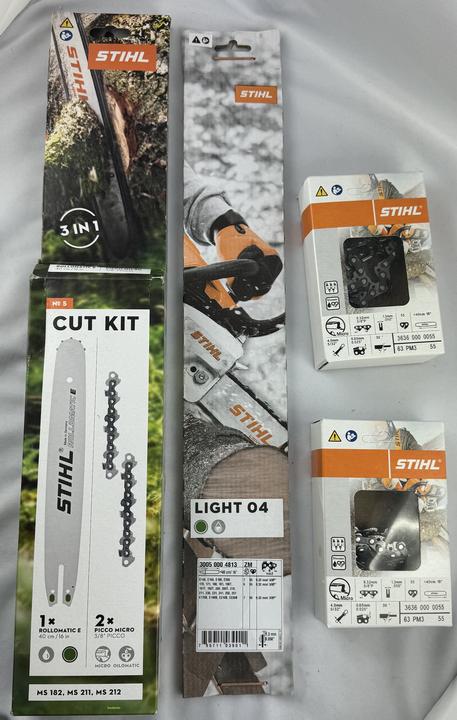 Immagine prodotto Stihl KIT DI TAGLIO5 MS182,MS211,MS212,MS231,MS251 30050009903, 30050004813 + 36360000055 (Motosega, Spada a catena)