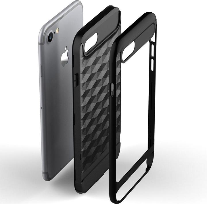 Produktbild König Design Apple iPhone 8 Hülle Case Handy Cover Schutz Tasche Schutzhülle Bumper Schwarz (Apple iPhone 8)
