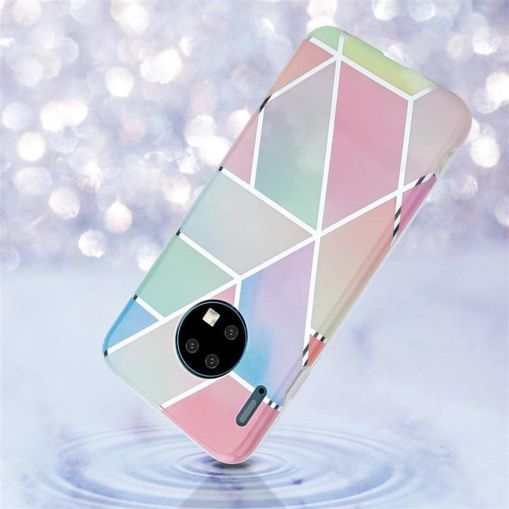 Actual product image Cadorabo IMD TPU Colorful Marble Cover (Mate 30)