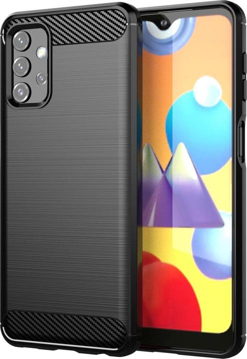 Actual product image Cadorabo TPU Ultra Slim carbon stainless steel Combi Cover (Samsung Galaxy A32 5G)
