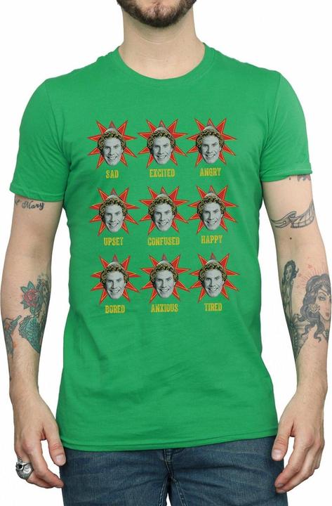 Actual product image Elf Mens Buddy Moods T-Shirt (XL)