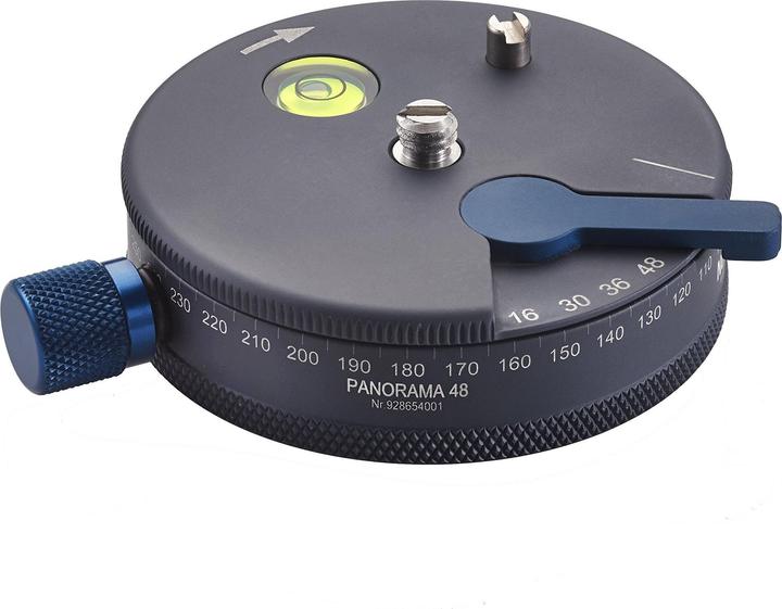Actual product image Novoflex Lightweight Panorama Plate 48 offers a grid of 22.5°/12°/10°/7.5° (Tripod remote control)