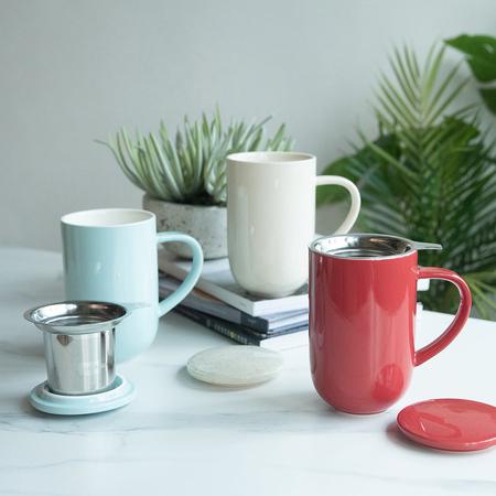 Actual product image Loveramics Pro Tea - 450 ml Cup with Tea Strainer - River Blue (450 ml, 1 x)