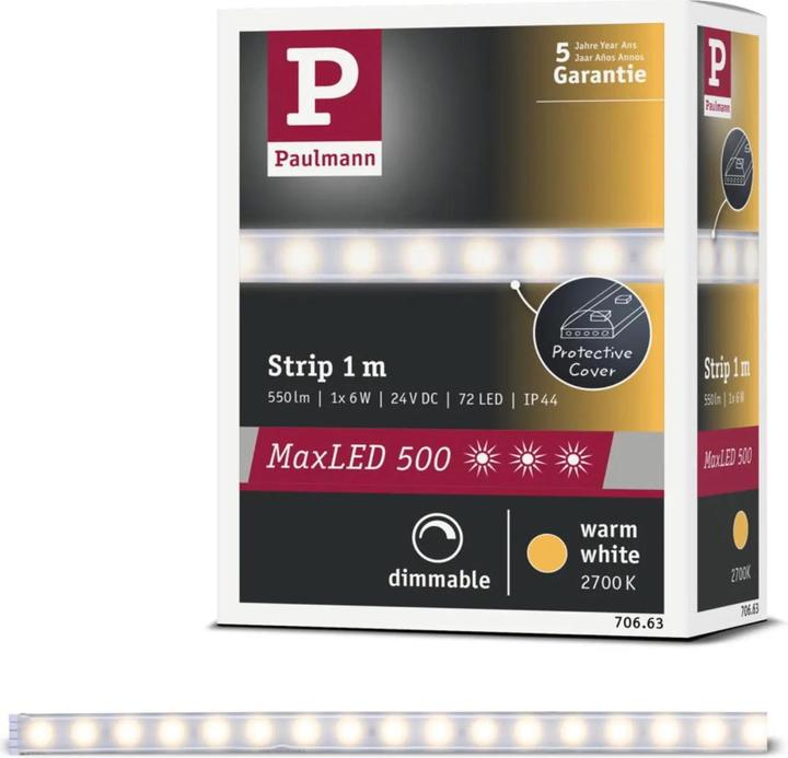 Produktbild Paulmann MaxLED 500 Stripe (Warmweiss, 100 cm, Indoor)