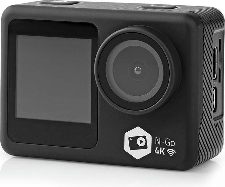 Actual product image Nedis Action Cam | 4K@30fps | 16 MPixel | Waterproof up to: 30.0 m | 90 min | Wi-Fi | App available (30p, Wi-Fi)