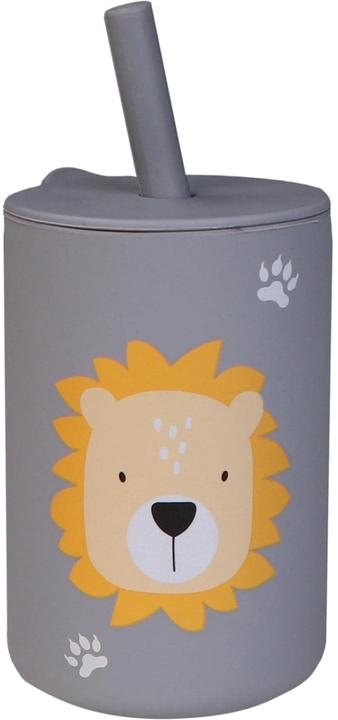 Produktbild Tryco Baby Silikonbecher mit Strohhalm Löwe