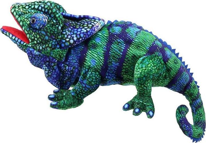 Produktbild The Puppet Company Handpuppe Chamäleon (Blau-Grün) 45 cm