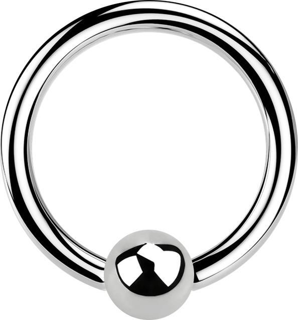 Produktbild Star Piercing Micro Ball Closure Ring silber (Chirurgenstahl 316L)