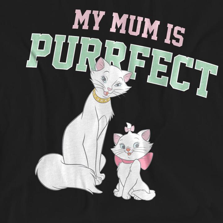 Immagine prodotto Disney My Mum Is Purrfect Maglietta Festa della Mamma Duchessa e Marie Adulto Unisex (M)