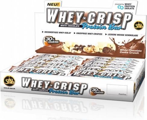 Actual product image All Stars Whey Crisp Protein Bar (White chocolate, 1 pcs., 50 g)