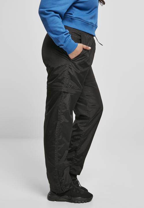 Actual product image Urban Classics Ladies Shiny Crinkle Nylon Zip Pants (XL)