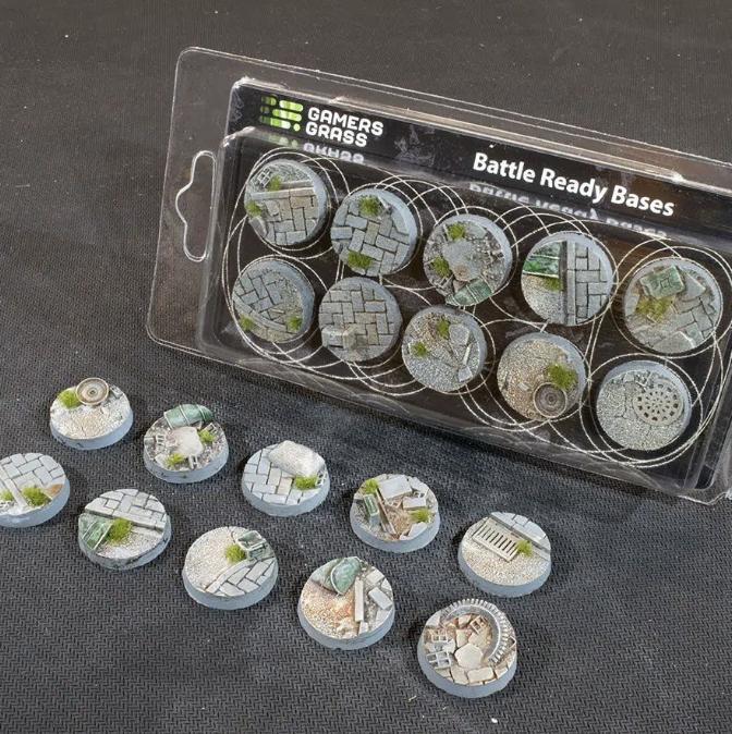 Gamers Grass Urban Warfare Bases - Oval 75mm (x3) (75 mm)