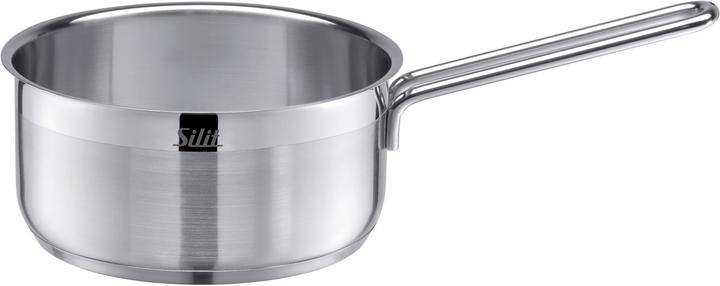 Produktbild Silit Stielkasserolle Topf 16cm Stieltopf 1,4l Achat Induktion Edelstahl (16 cm, Bräter + Schmortopf, Edelstahl)