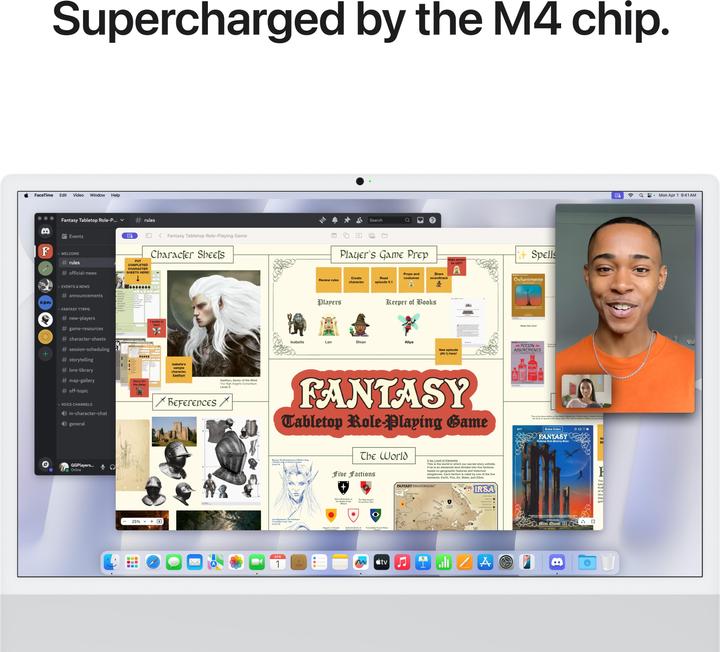 Produktbild Apple iMac 2024 (M4, 24 GB, 512 GB, Apple M4 10-Core)