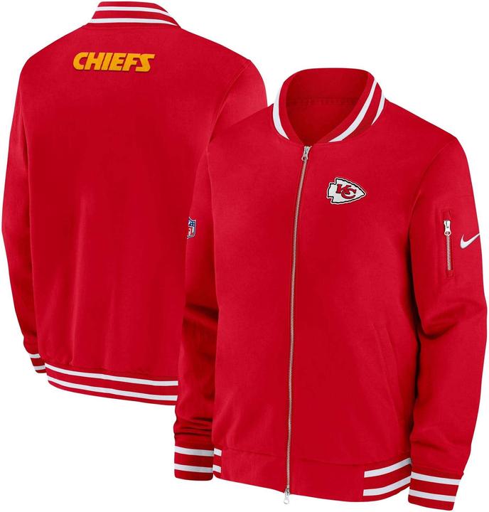 Actual product image Nike Kansas City Chiefs Coach Bomber Jacket 2XL (XXL)