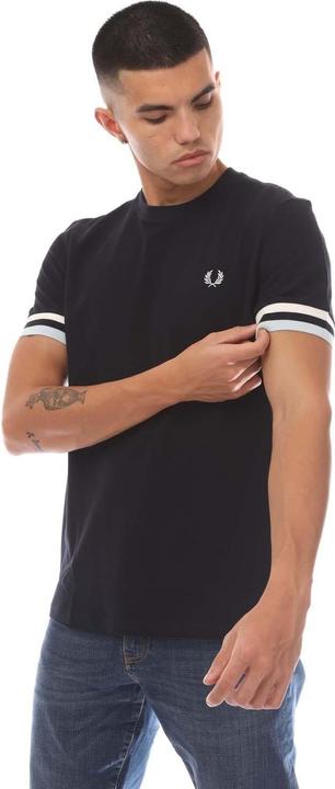 Actual product image Fred Perry Mens Bold Pique Tipped T-Shirt (XS)